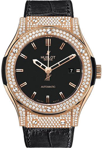 Hublot Classic Fusion Gold Diamonds Watch-511.PX.1180.LR.1704 - Luxury Time NYC