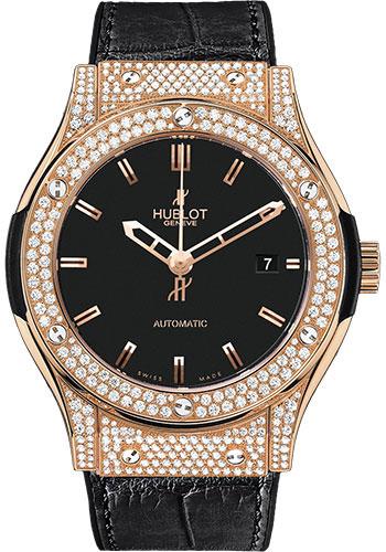 Hublot Classic Fusion Gold Diamonds Watch-542.PX.1180.LR.1704 - Luxury Time NYC
