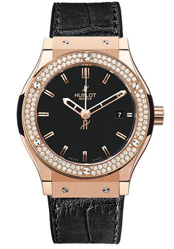 Hublot Classic Fusion Gold Diamonds Watch-561.PX.1180.LR.1104 - Luxury Time NYC