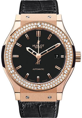 Hublot Classic Fusion Gold Diamonds Watch-565.PX.1180.LR.1104 - Luxury Time NYC