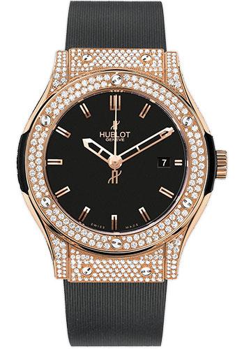 Hublot Classic Fusion Gold Pave Watch-542.PX.1180.RX.1704 - Luxury Time NYC