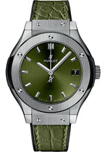 Load image into Gallery viewer, Hublot Classic Fusion Green Titanium Watch-581.NX.8970.LR - Luxury Time NYC