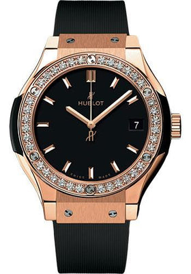 Hublot Classic Fusion King Gold Diamonds Watch-581.OX.1181.RX.1104 - Luxury Time NYC