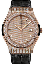Load image into Gallery viewer, Hublot Classic Fusion King Gold Full Pave Watch-511.OX.9010.LR.1704 - Luxury Time NYC