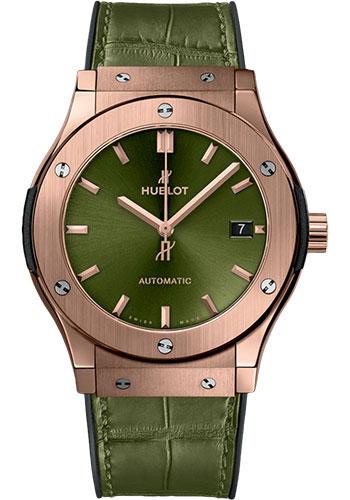 Hublot Classic Fusion King Gold Green Watch-511.OX.8980.LR - Luxury Time NYC