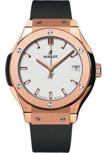Hublot Classic Fusion King Gold Opalin Pave Watch-582.OX.2610.RX.1704 - Luxury Time NYC