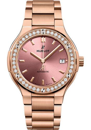 Hublot Classic Fusion King Gold Pink Watch-568.OX.891P.OX.1204 - Luxury Time NYC