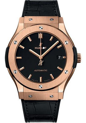 Hublot Classic Fusion King Gold Watch - 45 mm - Black Dial-511.OX.1181.LR - Luxury Time NYC