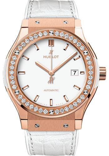 Hublot Classic Fusion King Gold White Diamonds Watch-542.OE.2080.LR.1204 - Luxury Time NYC