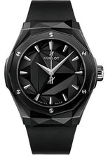 Load image into Gallery viewer, Hublot Classic Fusion Orlinski Black Magic Watch - 40 mm - Black Ceramic Dial - Black Smooth Rubber Strap-550.CS.1800.RX.ORL21 - Luxury Time NYC