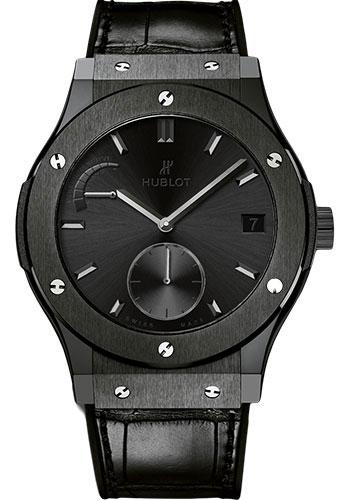 Hublot Classic Fusion Power Reserve All Black Limited Edition of 500 Watch-516.CM.1440.LR - Luxury Time NYC