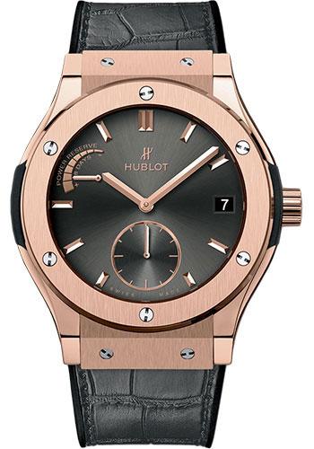 Hublot Classic Fusion Chronograph King Gold Racing Grey Dial Rose Gold  Bezel Leather Strap 45mm 521.OX.7081.LR - BRAND NEW