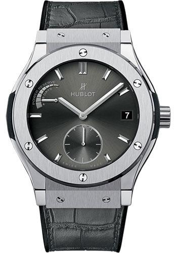 Hublot Classic Fusion Power Reserve Titanium Racing Grey Watch-516.NX.7070.LR - Luxury Time NYC
