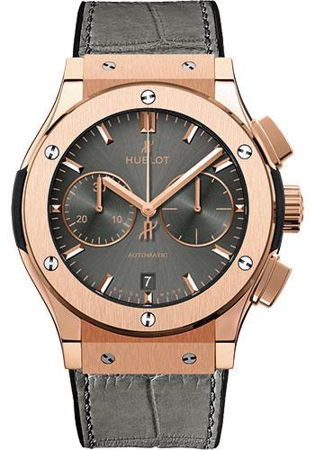 Hublot Classic Fusion Racing Grey Chronograph King Gold Watch - 45 mm - Grey Dial-521.OX.7081.LR - Luxury Time NYC