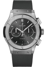 Load image into Gallery viewer, Hublot Classic Fusion Racing Grey Chronograph Titanium Watch - 42 mm - Gray Dial - Gray Lined Rubber Strap-541.NX.7070.RX - Luxury Time NYC