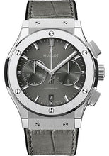 Load image into Gallery viewer, Hublot Classic Fusion Racing Grey Chronograph Watch - 42 mm - Grey Dial - Black Rubber and Leather Strap-541.NX.7070.LR - Luxury Time NYC