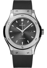 Load image into Gallery viewer, Hublot Classic Fusion Racing Grey Titanium Watch - 42 mm - Gray Dial - Gray Lined Rubber Strap-542.NX.7071.RX - Luxury Time NYC