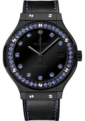 Hublot Classic Fusion Shiny Ceramic Blue Watch-565.CX.1210.VR.1201 - Luxury Time NYC