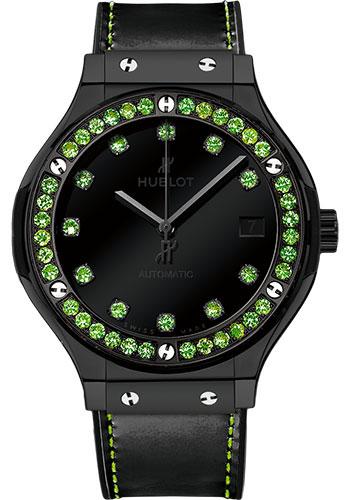 Hublot Classic Fusion Shiny Ceramic Green Watch-565.CX.1210.VR.1222 - Luxury Time NYC