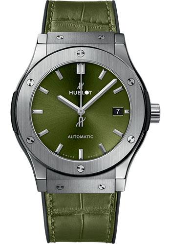 Hublot Classic Fusion Titanium Green Watch-511.NX.8970.LR - Luxury Time NYC