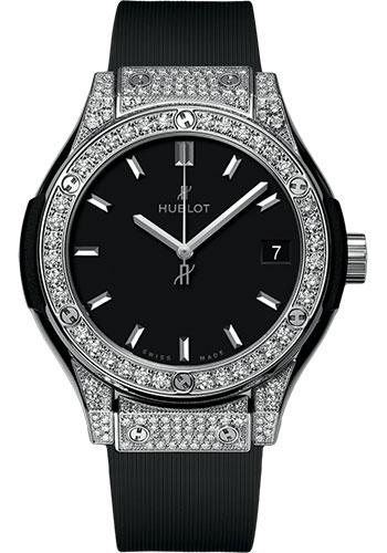 Hublot Classic Fusion Titanium Pave Watch-581.NX.1171.RX.1704 - Luxury Time NYC