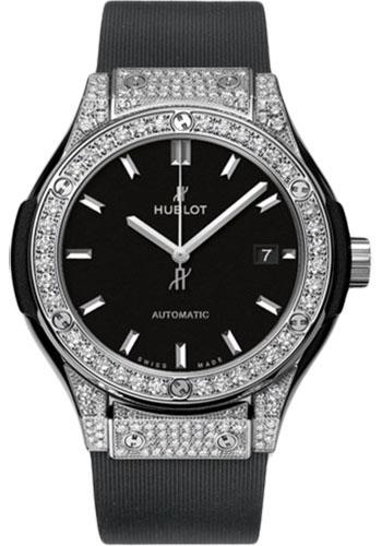 Hublot Classic Fusion Titanium Pave Watch-582.NX.1170.RX.1704 - Luxury Time NYC
