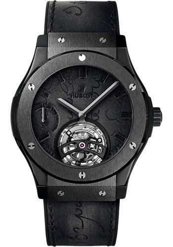 Hublot Classic Fusion Tourbillon Power Reserve 5 Days Berluti Scritto All Black Limited Edition of 20 Watch-505.CM.0500.VR.BER17 - Luxury Time NYC