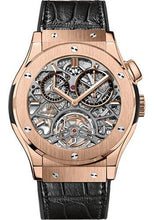 Load image into Gallery viewer, Hublot Classic Fusion Tourbillon Skeleton King Gold Limited Edition of 99 Watch-506.OX.0180.LR - Luxury Time NYC