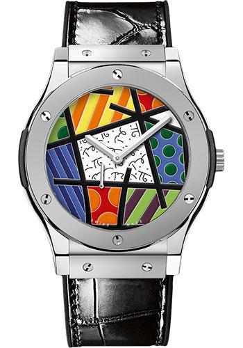 Hublot Classic Fusion Ultra-Thin Enamel Britto Platinum Limited Edition of 30 Watch-515.TS.0910.LR - Luxury Time NYC