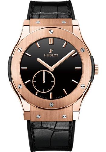Hublot Classic Fusion Ultra-Thin King Gold Black Shiny Dial Watch-515.OX.1280.LR - Luxury Time NYC