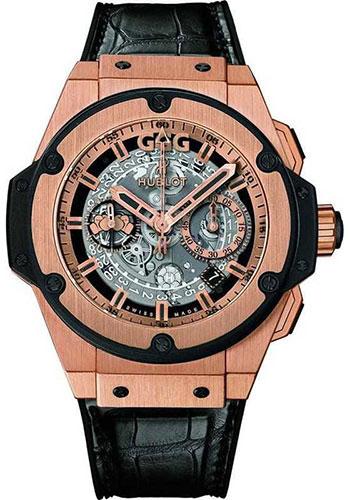 Hublot King Power Unico Gennady Gennadyevich Golovkin Watch - 48 mm King Gold Case - Black Rubber and Alligator Strap Limited Edition of 25-701.OX.0181.LR.GGO17 - Luxury Time NYC