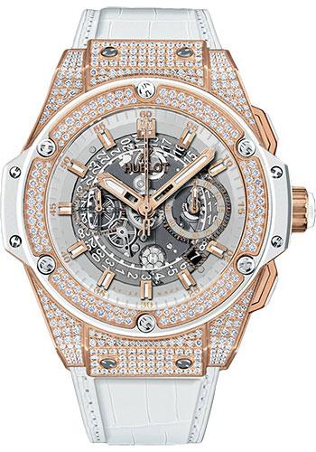 Hublot King Power Unico King Gold White Pave Watch-701.OE.0128.GR.1704 - Luxury Time NYC