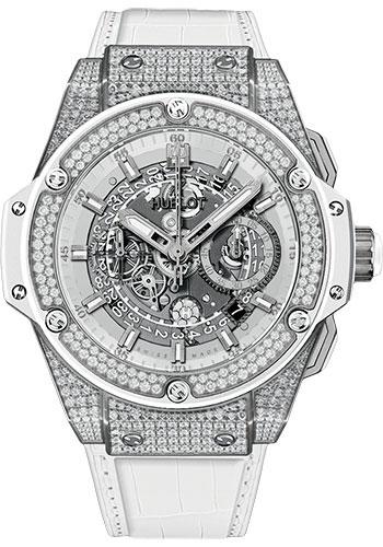 Hublot King Power Unico White Pave Watch-701.NE.0127.GR.1704 - Luxury Time NYC
