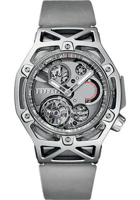 Hublot Novelties Techframe Ferrari Tourbillon Chronograph Sapphire White Gold Limited Edition of 70 Watch-408.JW.0123.RX - Luxury Time NYC
