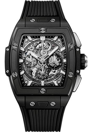 Hublot Spirit of Big Bang Black Magic Watch - 42 mm - Sapphire Dial - Black Rubber Strap-642.CI.0170.RX - Luxury Time NYC