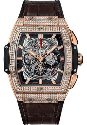 Hublot Spirit Of Big Bang King Gold Pave Watch - 45 mm - Sapphire Dial-601.OX.0183.LR.1704 - Luxury Time NYC