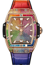 Load image into Gallery viewer, Hublot Spirit Of Big Bang King Gold Rainbow Watch - 39 mm - 18K King Gold Dial-665.OX.9910.LR.0999 - Luxury Time NYC