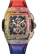 Load image into Gallery viewer, Hublot Spirit Of Big Bang King Gold Rainbow Watch - 42 mm - Black Skeleton Dial-641.OX.0110.LR.0999 - Luxury Time NYC