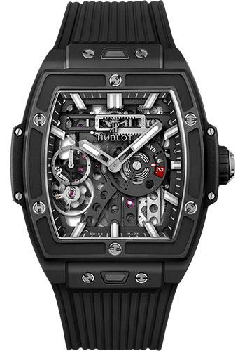 Hublot Spirit Of Big Bang MECA-10 Black Magic Watch - 45 mm - Black Skeleton Dial-614.CI.1170.RX - Luxury Time NYC