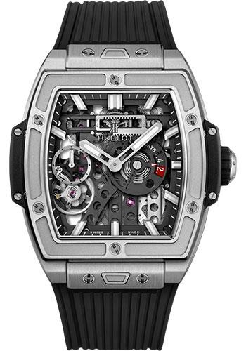 Hublot Spirit Of Big Bang MECA-10 Titanium Watch - 45 mm - Black Skeleton Dial-614.NX.1170.RX - Luxury Time NYC