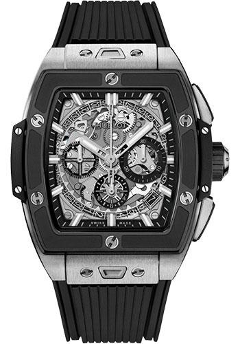 Hublot Spirit of Big Bang Titanium Ceramic Watch - 42 mm - Sapphire Dial - Black Rubber Strap-642.NM.0170.RX - Luxury Time NYC