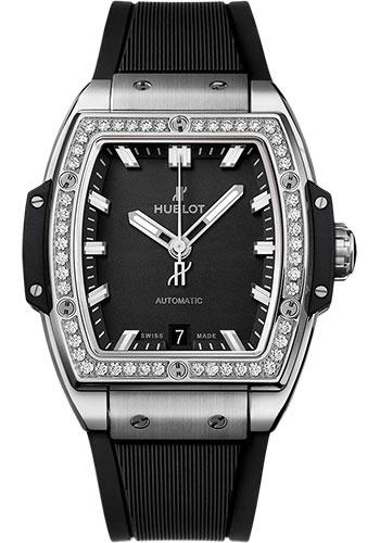 Hublot Spirit Of Big Bang Titanium Diamonds Watch - 39 mm - Black Dial-665.NX.1170.RX.1204 - Luxury Time NYC