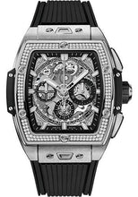 Load image into Gallery viewer, Hublot Spirit of Big Bang Titanium Diamonds Watch - 42 mm - Sapphire Dial - Black Rubber Strap-642.NX.0170.RX.1104 - Luxury Time NYC