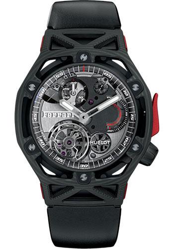 Hublot Techframe Ferrari Tourbillon Chronograph Carbon Limited Edition of 70 Watch-408.QU.0123.RX - Luxury Time NYC