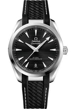 Load image into Gallery viewer, Omega Aqua Terra 150M Co-Axial Master Chronometer Watch - 38 mm Steel Case - Black Dial - Black Structured Rubber Strap - 220.12.38.20.01.001 - Luxury Time NYC