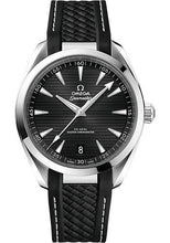 Load image into Gallery viewer, Omega Aqua Terra 150M Co-Axial Master Chronometer Watch - 41 mm Steel Case - Black Dial - Black Structured Rubber Strap - 220.12.41.21.01.001 - Luxury Time NYC