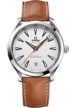 Load image into Gallery viewer, Omega Aqua Terra 150M Co-Axial Master Chronometer Watch - 41 mm Steel Case - Silvery Dial - Brown Leather Strap - 220.12.41.21.02.001 - Luxury Time NYC