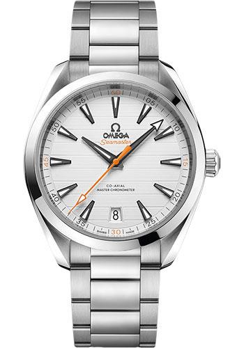 Omega Aqua Terra 150M Co-Axial Master Chronometer Watch - 41 mm Steel Case - Silvery Dial - Brushed And Polished Steel Bracelet - 220.10.41.21.02.001 - Luxury Time NYC