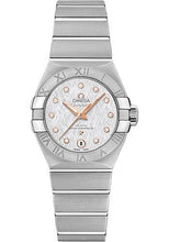 Load image into Gallery viewer, Omega Constellation Co-Axial Master Chronometer Watch - 27 mm Steel Case - Silk-Like Pattern White -Silvery Diamond Dial - 127.10.27.20.52.001 - Luxury Time NYC