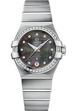 Load image into Gallery viewer, Omega Constellation Co-Axial Tahiti Watch - 27 mm Steel Case - Tahiti Mother-Of-Pearl Diamond Dial - 123.15.27.20.57.003 - Luxury Time NYC